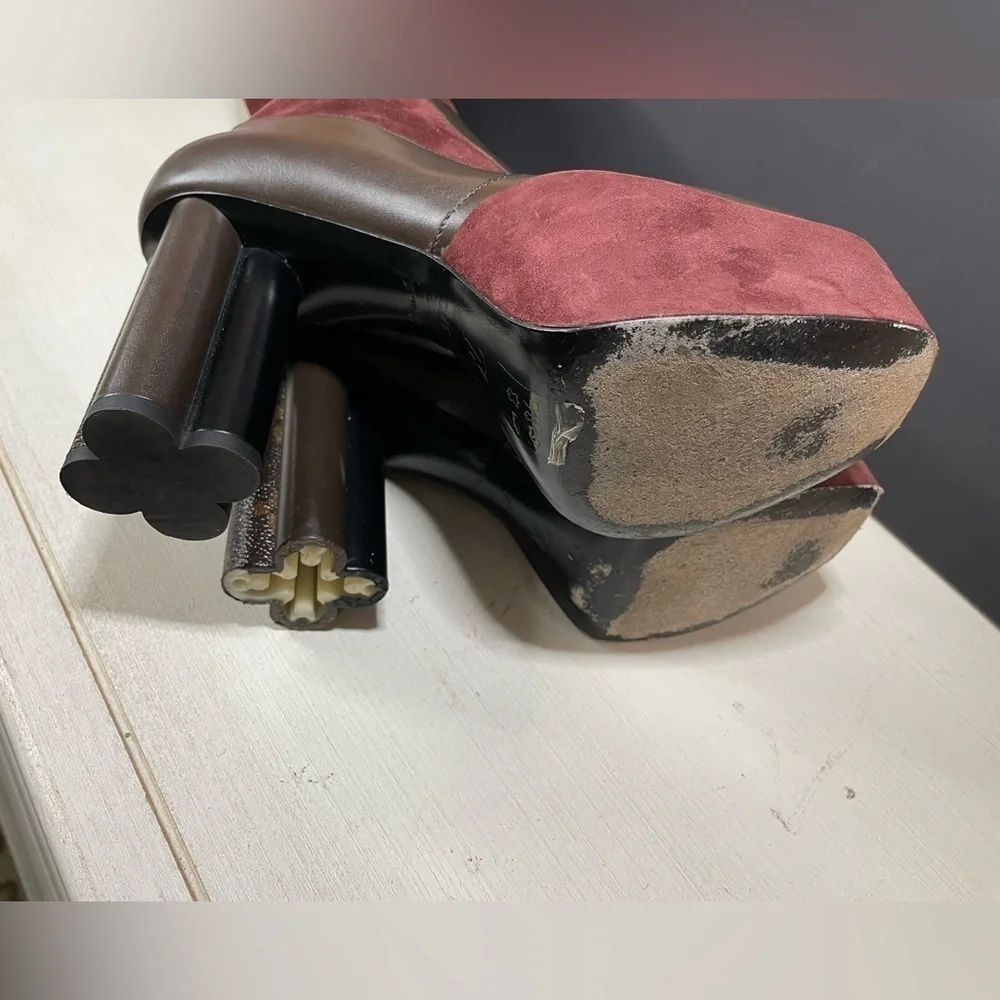 Louis Vuitton Boots LV Podium Platform Boots Authentic COA LV Tall Boots 🔥 - Picture 10 of 14